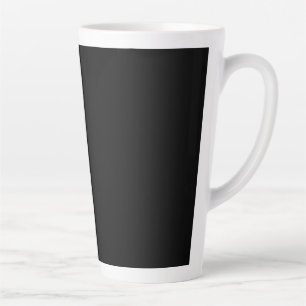 Create Your Own Black Custom Design Holiday Card Latte Mug