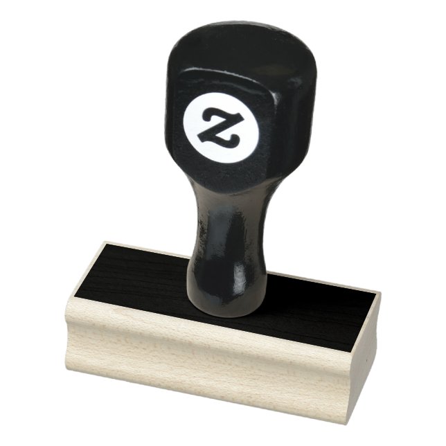 Create Your Own Black Custom Design Holiday Card Rubber Stamp (Stamp)