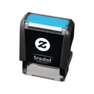 Create Your Own Black Custom Design Holiday Card Self-inking Stamp