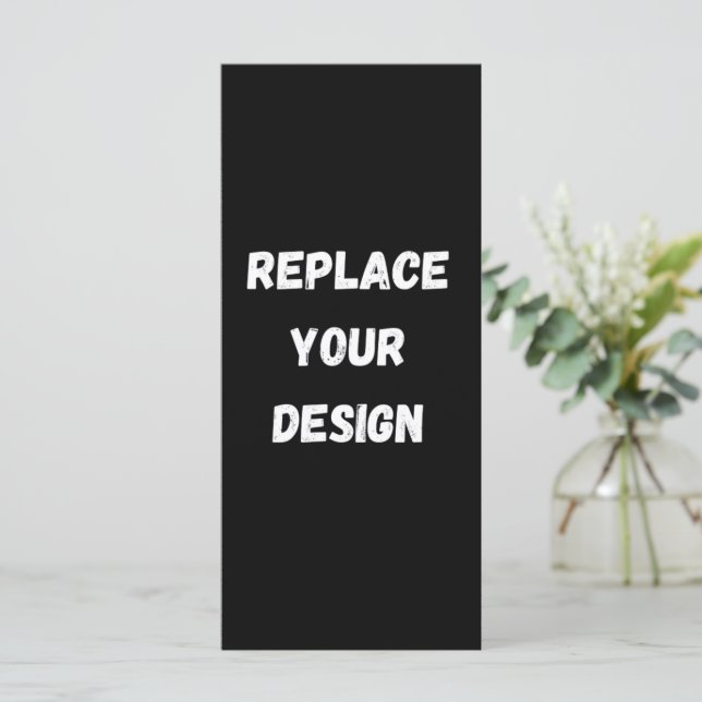  Create Your Own Black Custom Design Menu (Standing Front)
