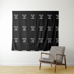 Create Your Own Black Custom Design Tapestry