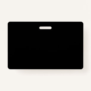 Create Your Own Black Custom Horizontal Badge ID Badge