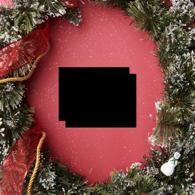 Create Your Own Black Custom Personalised Foil Holiday Postcard (Insitu)