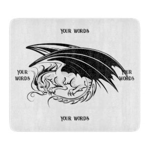 Create Your Own Black Dragon Cutting Board