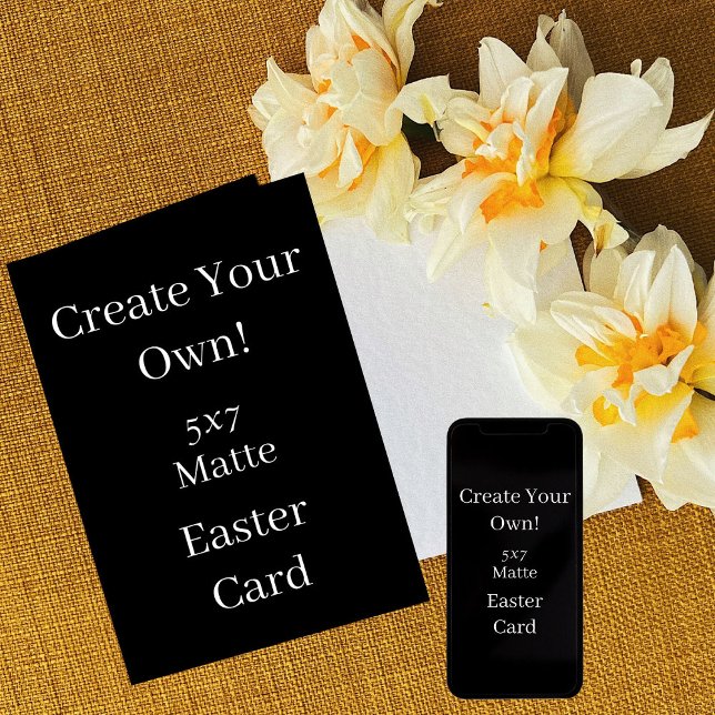 Create Your Own Black Easter Card (Creator Uploaded)