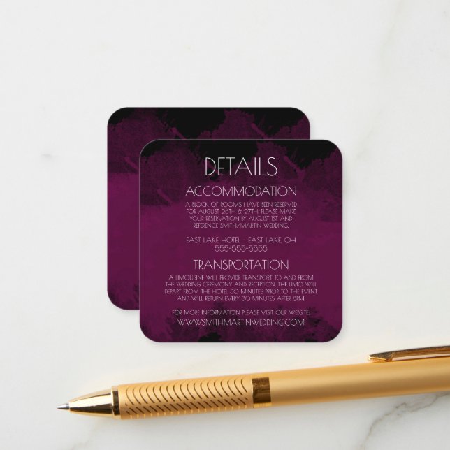 Create Your Own Black Edge Colourized Background Enclosure Card (Front/Back In Situ)