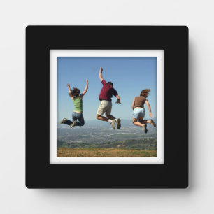 Create-Your-Own Black-Framed Photo Plaque