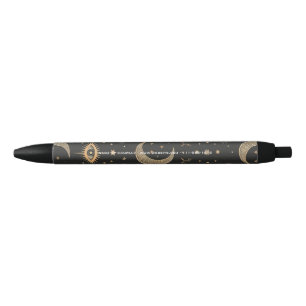 Create Your Own Black & Gold Celestial Magical Eye Ink Pen