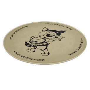 Create Your Own Black & Gold Ganesh Flute Cutting Board