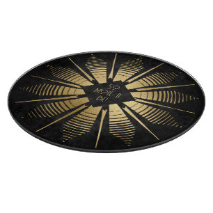 Create Your Own Black & Gold Mandala Cutting Board