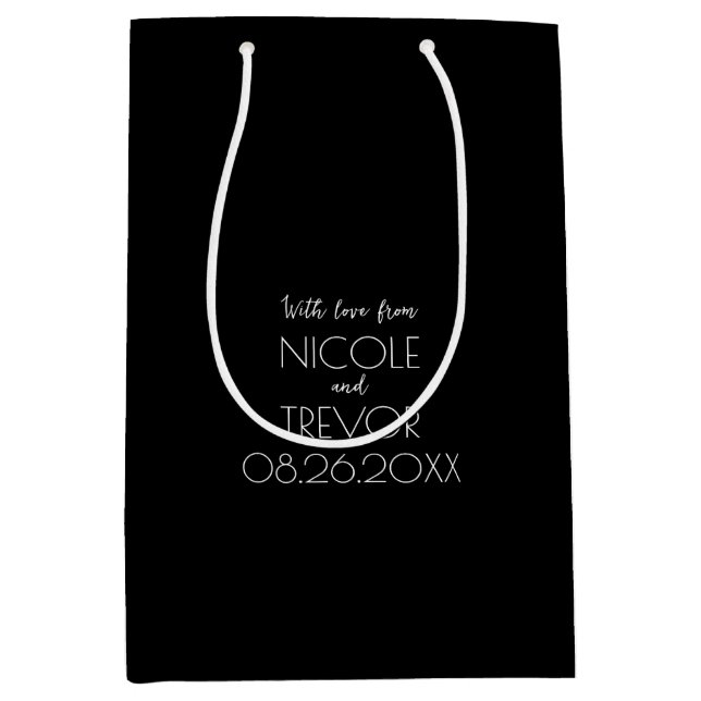 Create Your Own - Black Medium Gift Bag (Front)