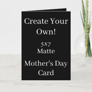 Create Your Own Black Mother's Day Card