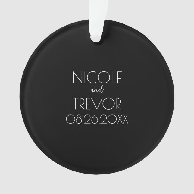 Create Your Own - Black Ornament (Front)