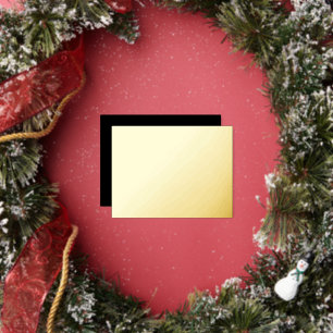 Create Your Own Black personalised Holiday Party Foil Invitation Postcard