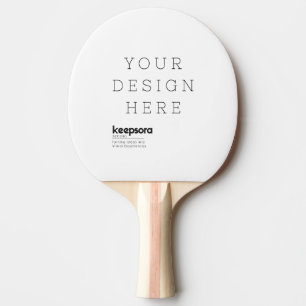 Create Your Own Black Rubber Ping Pong Paddle
