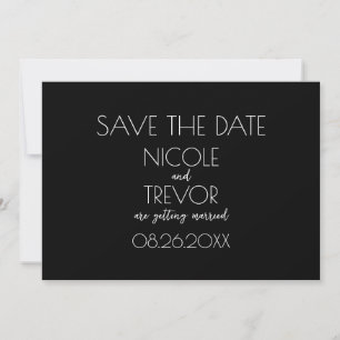 Create Your Own - Black Save The Date