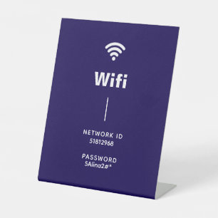 Create Your Own Black & White Simple Wifi Pedestal Sign