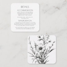 Create Your Own - Black & White Wildflowers