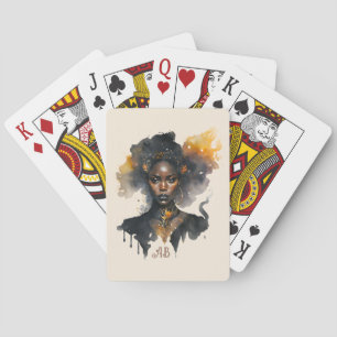 Create Your Own Black Witch Playing Cards