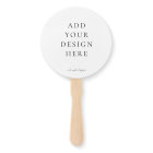 Create-Your-Own Blank Wedding Program Fans