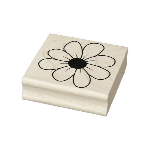 Create Your Own Blooming Flower Blossom Floral Rubber Stamp