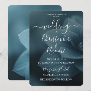 Create Your Own Blue Dream Flower Invitation
