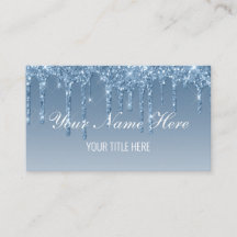 Create Your Own Blue Dripping Glitter