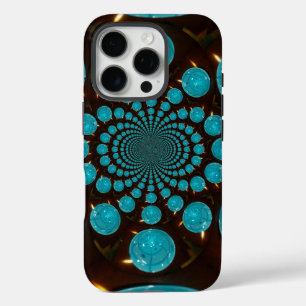 Create Your Own Blue Lights Kaleidoscope  iPhone 16 Pro Case