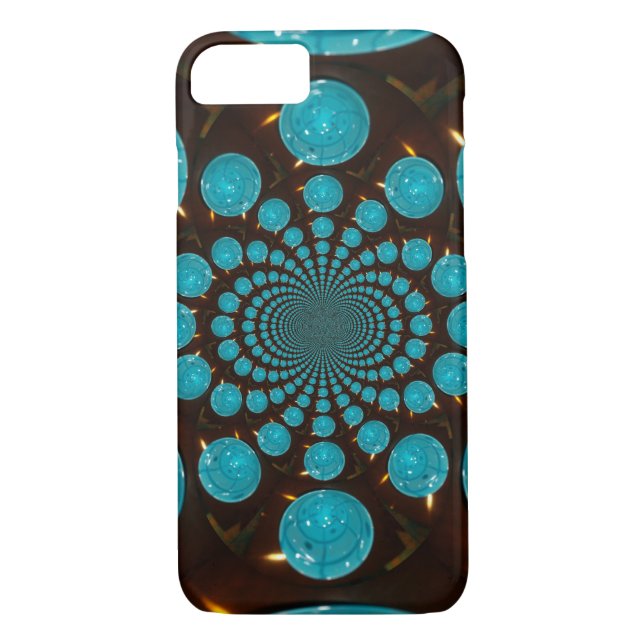 Create Your Own Blue Lights Kaleidoscope  Case-Mate iPhone Case (Back)