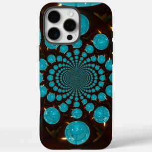 Create Your Own Blue Lights Kaleidoscope  iPhone 16 Pro Max Case