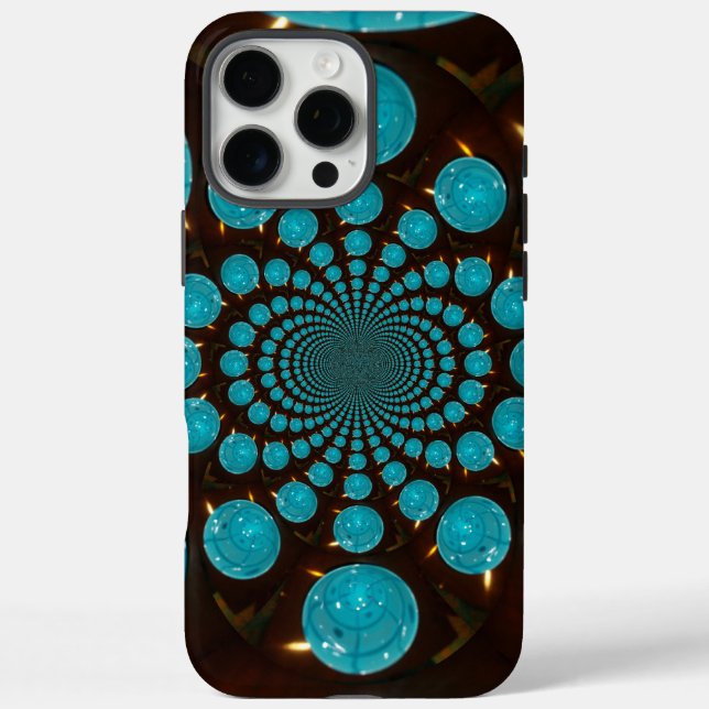 Create Your Own Blue Lights Kaleidoscope  Case-Mate iPhone Case (Back)