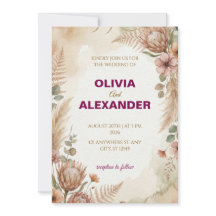 Create Your Own Bohemian Wedding Invitations