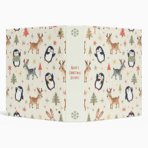 Create Your Own Boho Christmas Kawaii Animals