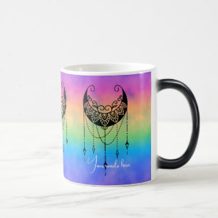 Create Your Own Boho Floral Moon Silhouette Magic Mug