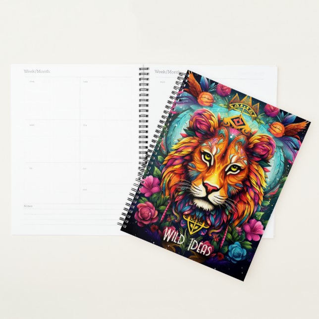 Create Your Own Boho King Lion Totem Animal Planner (Display)