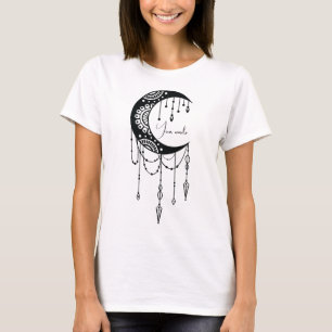Create Your Own Boho Mandala Moon Silhouette T-Shirt