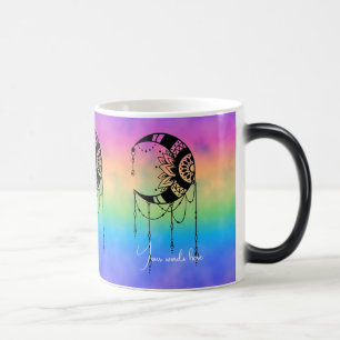 Create Your Own Boho Moon Silhouette Magic Mug