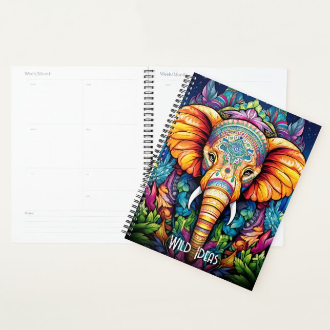 Create Your Own Boho Tribal Elephant Planner (Display)