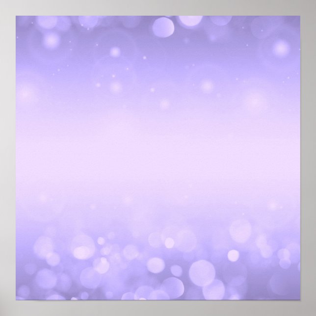 Create Your Own! Bokeh Lights Background - Purple Poster (Front)