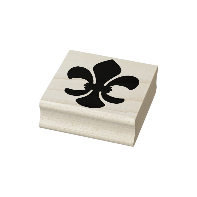 Create Your Own Bold Fleur De Lis Rubber Stamp (Stamp)