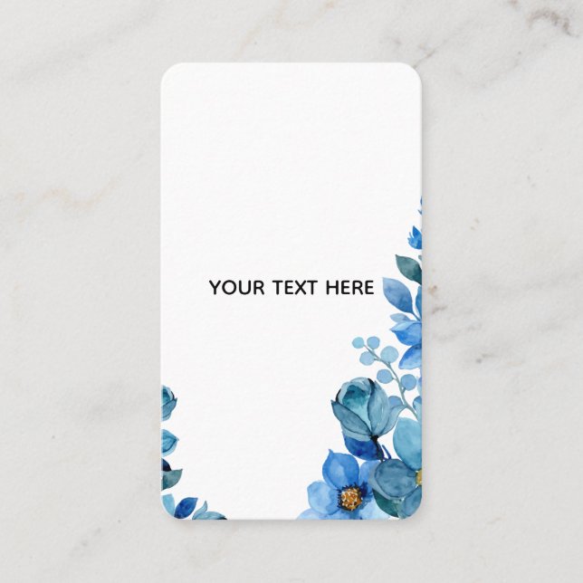 Create Your Own Botanical Design Business Card (Front)