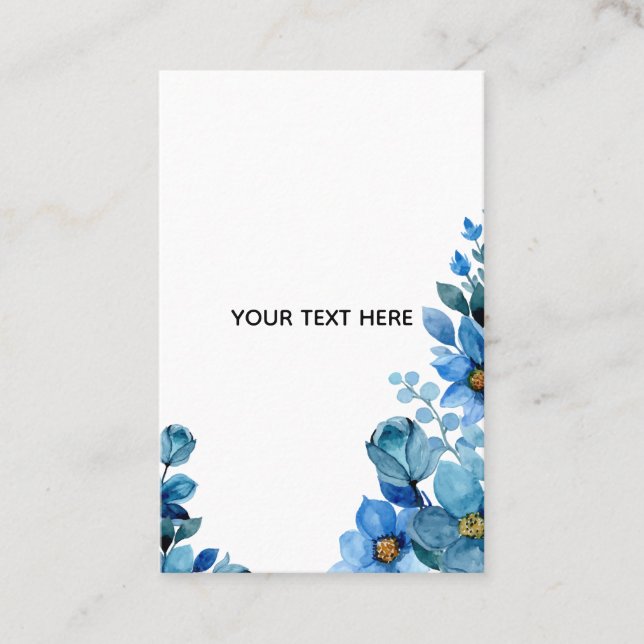 Create Your Own Botanical Design Business Card (Front)