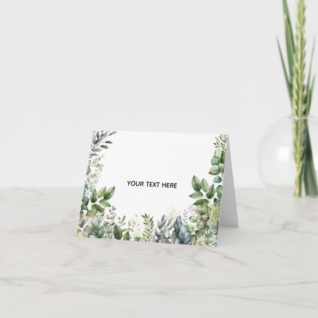 Create Your Own Botanical Design Card (Front)