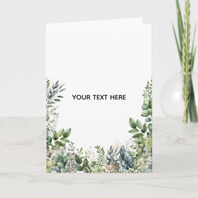 Create Your Own Botanical Design Card (Front)