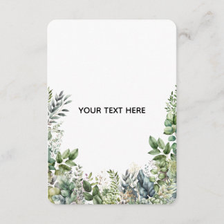 Create Your Own Botanical Design Enclosure Card