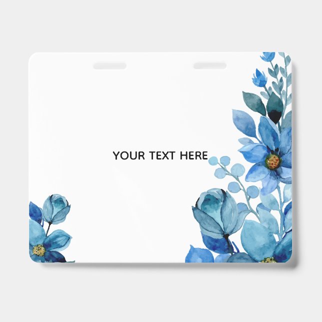 Create Your Own Botanical Design ID Badge (Front)