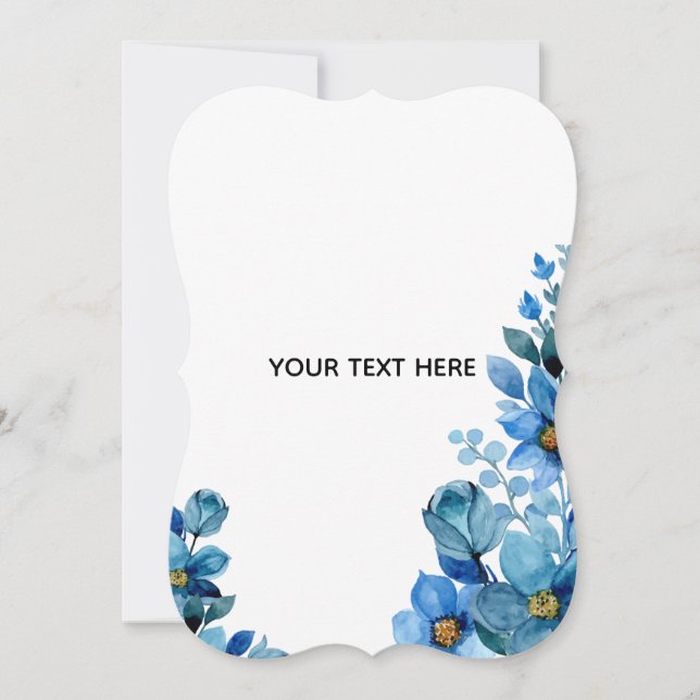 Create Your Own Botanical Design Thank You Card (Front)