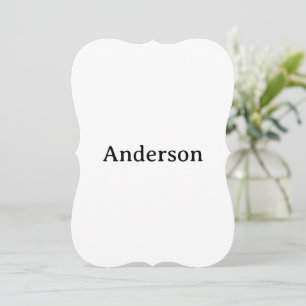 Create Your Own Bracket 5" x 7"  Invitation