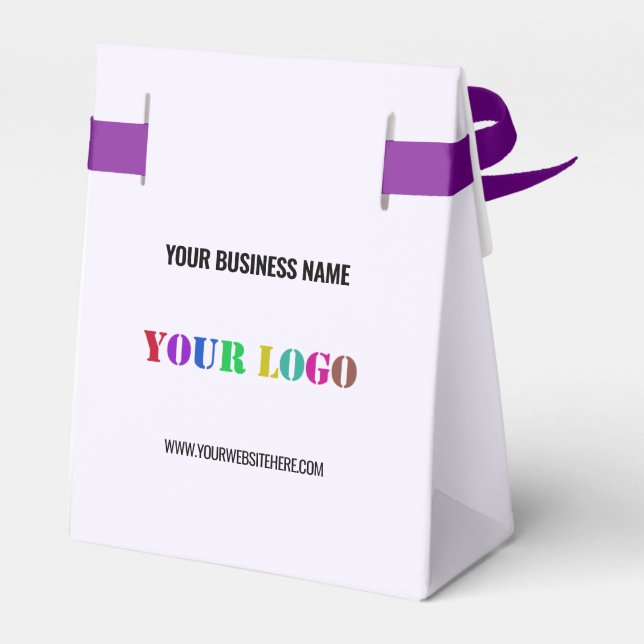Create Your Own Branded Favour Gift Boxes Template (Back Side)