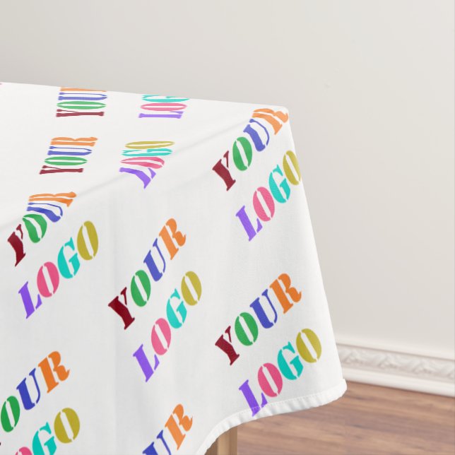 Create Your Own Branded Logo Tablecloth Example (In Situ)